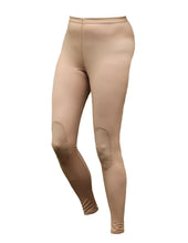 Load image into Gallery viewer, Beige leggings with knee pads on a white background