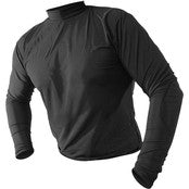 Black long-sleeve shirt on a white background